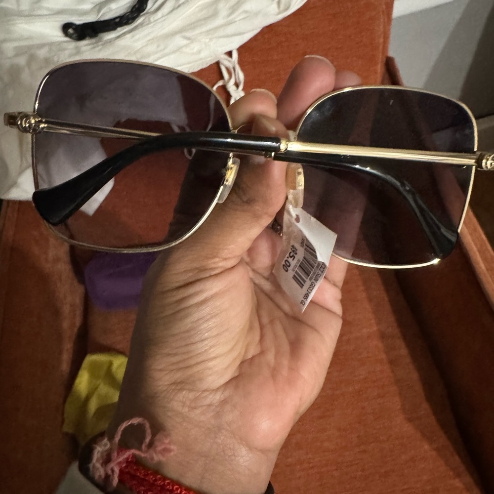 Gold and Black Sunglasses